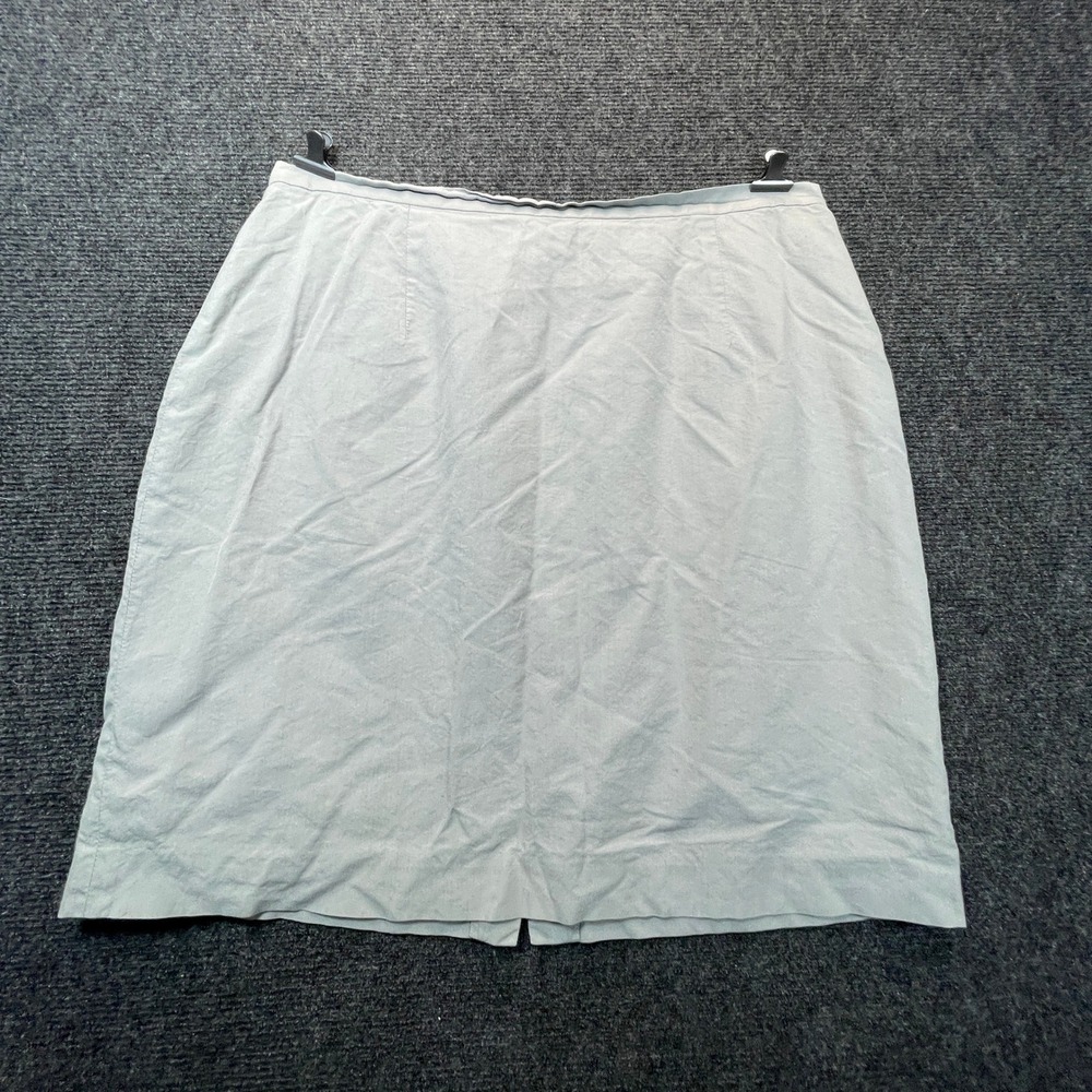 Banana Republic Pencil Mini Skirt Womens 14 Grey Made in Italy Y2K Dark Academia